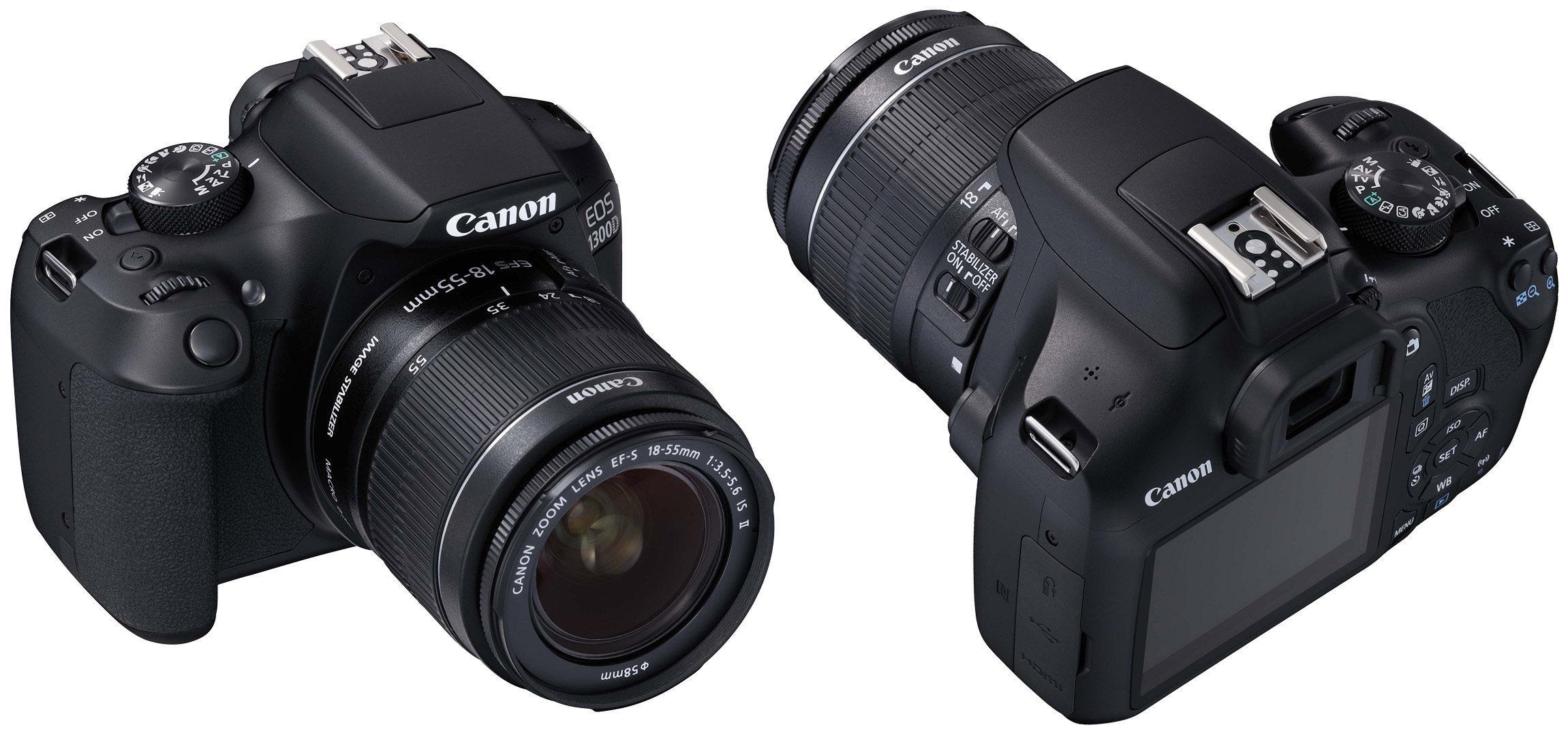 Canon EOS 1300D back front ����������